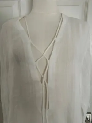 Robin Piccone NATALIE TUNIC, Color ECRU. Size Small, NWOT Display thumbnail 6