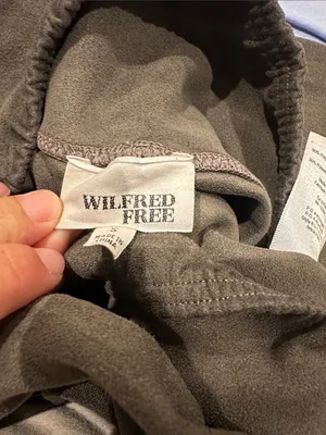 Wilfred Free Daria Faux-Suede‎ Charcoal Leggings size small thumbnail 2