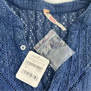 NWT FREE PEOPLE sachi mini dress in Big Dipper blue sz‎ S thumbnail 6