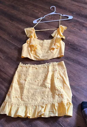 Milk and Honey Yellow two piece outfit thumbnail 1