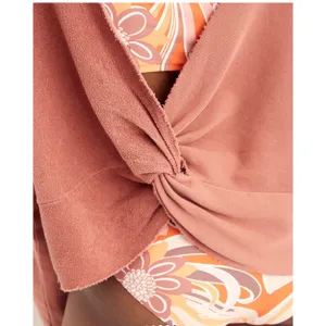 Aerie Weekend Pretty Twist Back‎ Raw Hem Sweatshirt Small thumbnail 4