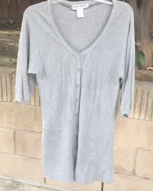 💜Long grey sweater👇🏻 Size XL thumbnail 4