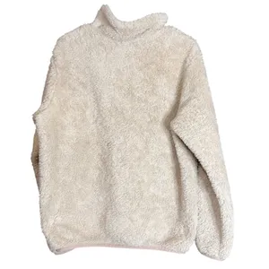 Patagonia Womens Size Large Los Gatos 1/4 Zip Fleece Pullover Ivory Sherpa thumbnail 3