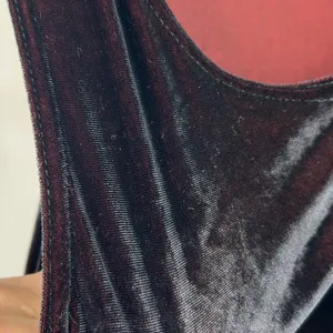 Vintage Black‎ Burgundy Velvet Floral Embroidered Boho Whimsigoth Maxi Dress S thumbnail 7