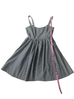 Altar’d State black and white gingham mini dress with delicate bow details thumbnail 7