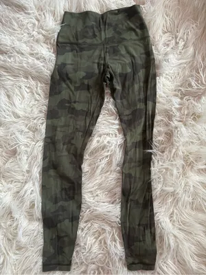 Lululemon Align Leggings 28” Heritage 365 Camo Green Twill Multi Size 6 thumbnail 5