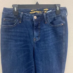 Seven7 weekend easy fit boyfriend cuffed jeans size 4 #720 thumbnail 2