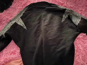 Long sleeve bedazzled shirt thumbnail 2