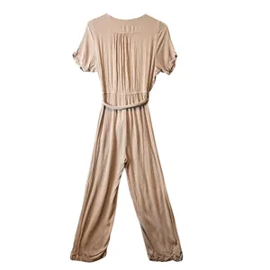 Yak n Yeti Tan Jumpsuit Medium Lagenlook Boho Free Spirit‎ Earthy Zen Natural thumbnail 5