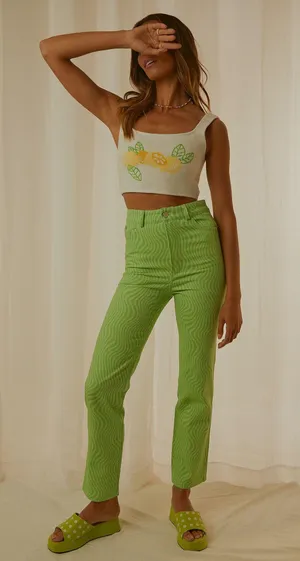 Peppermayo Electric Lime Pants thumbnail 1
