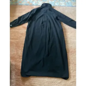 GGUHHU Women’s Chic Button Down Long Sleeve Midi Black Pockets Shirt-Dress S thumbnail 10