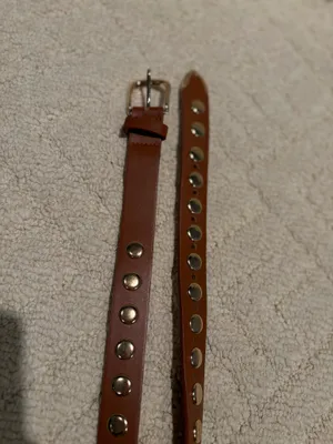 Brown Gold Studded Statement Belt Western Boho thumbnail 2
