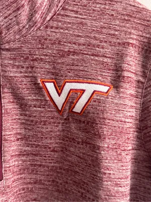 Nike Virginia Tech Hokies Dri-FIT Quarter Zip Pullover Maroon XXL thumbnail 3