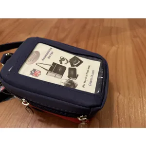 NY Giants NFL Mini Purse Plus Pouch Touch Phone ID Wallet 4" x 4" x 2" thumbnail 6