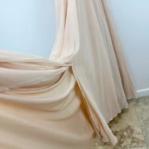 Lulus Picture Perfect Blush Lace Maxi Dress Formal Evening Bridesmaid Small NWT thumbnail 10