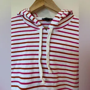 Pink and rusty red jcrew hoodie Front pocket size medium thumbnail 5