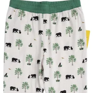 Wildflower Baby Pajama Pants Bamboo Viscose Spandex Bear Tree Print XL thumbnail 3
