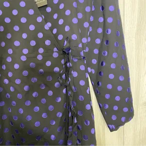 NEW Revolve Privacy Please Misha Polka Dot Wrap Maxi Dress size S Small NWT thumbnail 9