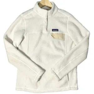 Patagonia Snap-T White Fleece Women’s Pullover Jacket thumbnail 2