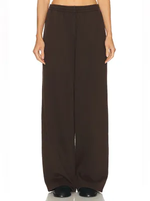 Skims (Gar) Boyfriend Fleece Baggy Sweatpant | Color ESPRESSO | Size XL thumbnail 2