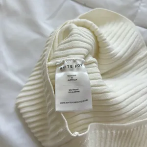 White Fox Mini Sweater Skirt Womens‎ Small White Feminine Dainty Romantic Luxury thumbnail 5