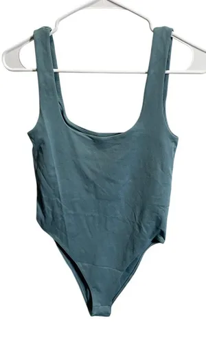 A New‎ Day S Scoop Neck Teal Sleeveless Bodysuit Lightweight thumbnail 1