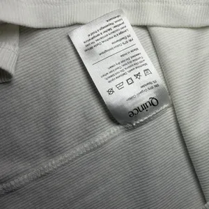 Quince Soft White Micro-Rib Long Sleeve T Shirt Size Medium Organic Cotton thumbnail 3