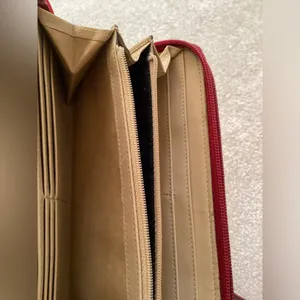 Vivienne Westwood Orb Long Wallet Red Strap Crossbody Bag thumbnail 9