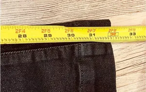Sam Edelman Women's Bay Flare Trouser Jeans black Shiny gloss size 29 thumbnail 5