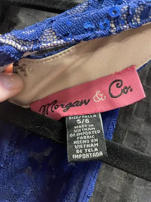Morgan & Co Blue Formal Dress thumbnail 5