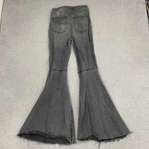 Free People Just Float on Flare Jeans‎ Women 28 Gray Boho Hippie High Rise thumbnail 7