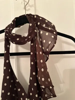 Brown Polka Dot Mini Dress thumbnail 3