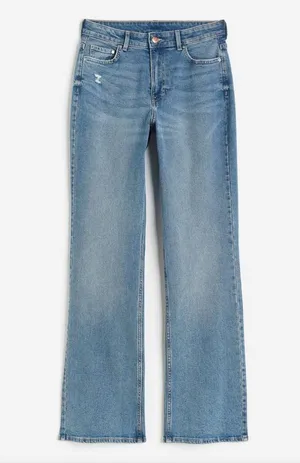 Curvy fit bootcut jeans thumbnail 1