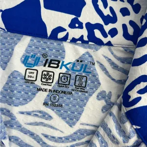 IBKUL BIANCA ROYAL‎ BLUE Short Sleeve Mock Golf Shirt Sz S thumbnail 4