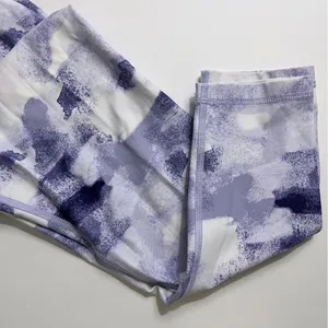 Aerie • Purple White Abstract Chill Play Move Leggings thumbnail 2