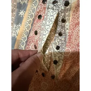 Mural Arts Embroidered Studded Boho Vest Womens Small Festival Hippie Patchwork thumbnail 9