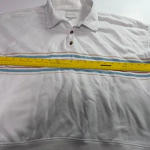 American-eagle-outfitters Women's White Sweatshirt with retro stripes thumbnail 4