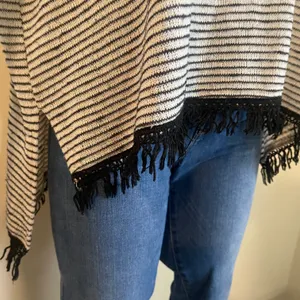 Striped Knitted Fringe Top thumbnail 3