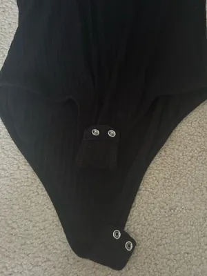 Black high neck bodysuit thumbnail 3