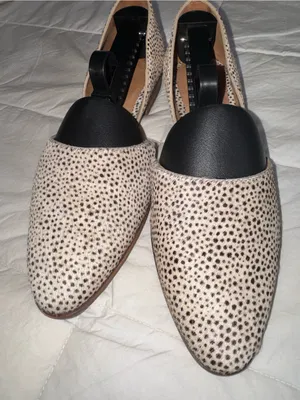 Madewell Black Vamp Spotted Cream Loafers thumbnail 2