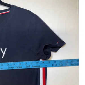 Tommy Hilfiger Womens‎ Navy Blue T-Shirt Dress Side Stripe Logo Large L thumbnail 7