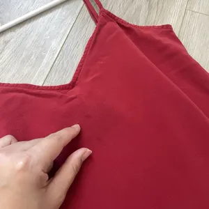 Reformation Silk Cami Tank Top v neck womens Red (xsmall) minimalist going out thumbnail 4