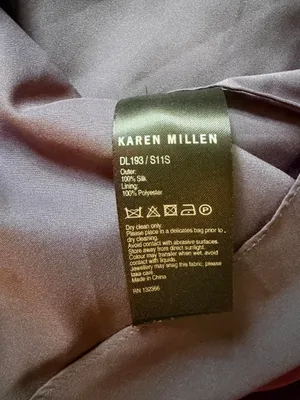 Karen Millen 100% Silk Purple Floral Maxi Dress Size 6 thumbnail 8