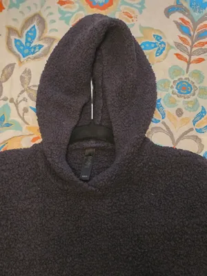 SKIMS Black Sherpa Hoodie Pullover Medium thumbnail 5