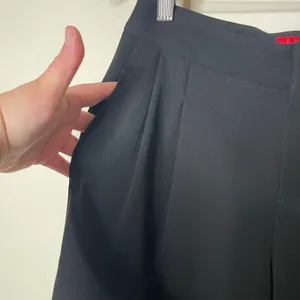 HaaT Issey Miyake black high waist wide leg crop trousers sz 1 US XS thumbnail 9