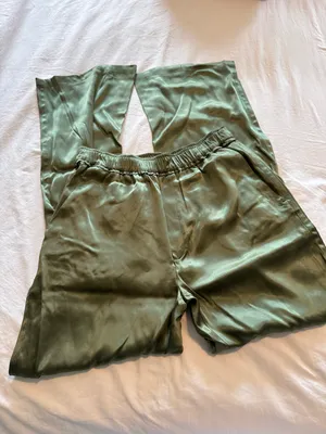 Zara Silk Satin Pants thumbnail 1
