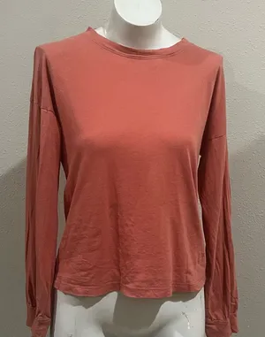 Hollister coral long sleeve top tshirt thumbnail 1
