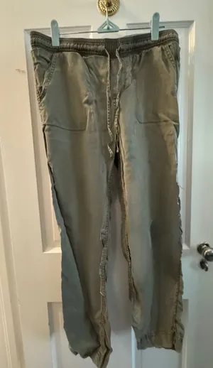 Army Green Calvin Klein Cargo Pants thumbnail 1