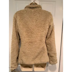 Patagonia Los Gatos Teddy Fleece Zip Jacket Tan Beige 25210 Women Small thumbnail 3