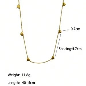 1pc Golden French Style STAINLESS STEEL WATERPROOF Necklace thumbnail 3